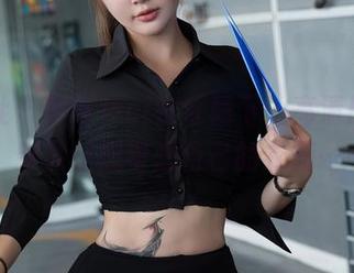 星颜社 - 李若汐ci在红裙下，高清原图，突然让我考虑自己的衣橱…